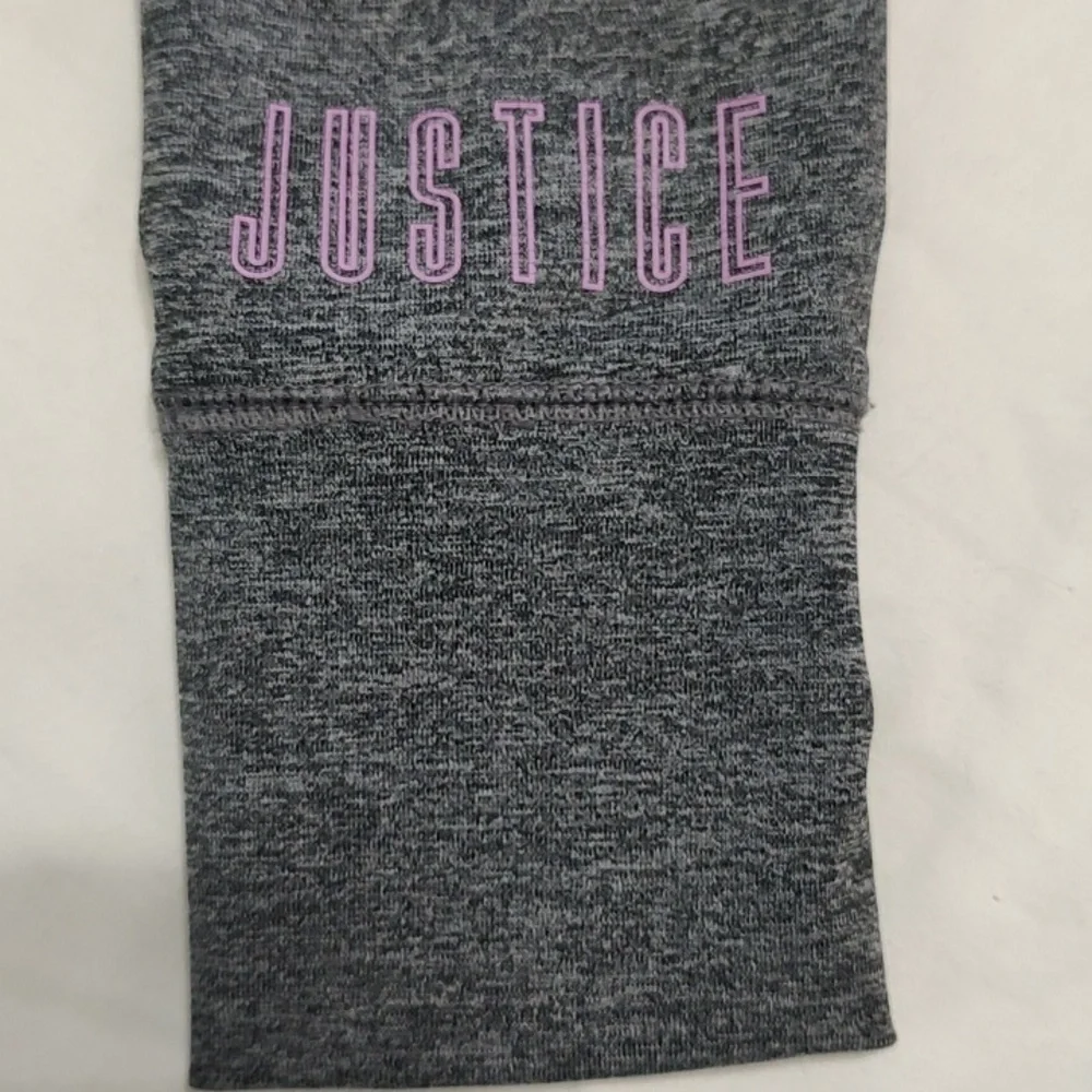 Justice Lavender And Gray Zip Up Jacket Size 16